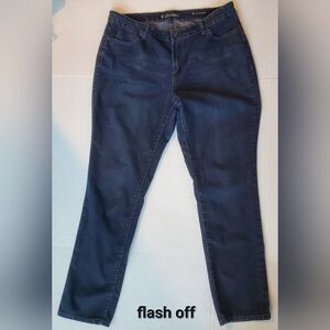 Salt Works New York City Dark Blue Med. Rise Skinny Jeans Sz 16W